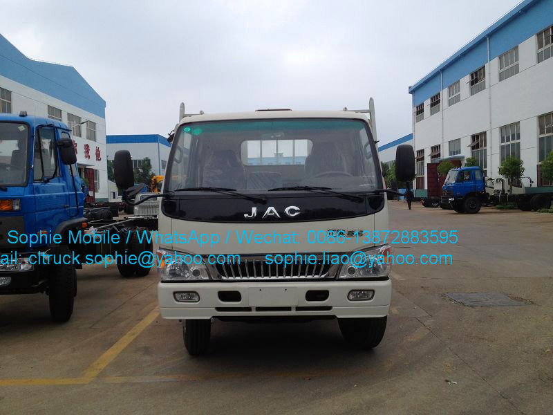 High Quality JAC 4X2 LIGHT CARGO TRUCK CHEAP PRICE dry steel cargo box flatbed  cargo truck