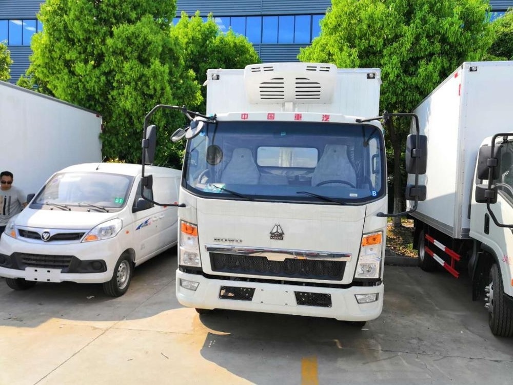 CLW china 4x2 sinotruk howo 3ton small refrigerated trucks for sale