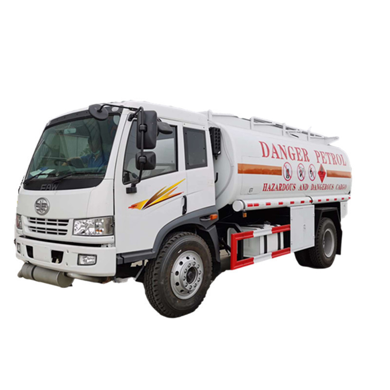 FAW 4x2 RHD 10000 liters oil fuel tanker truck equipped with filling meter for sale in Uganda