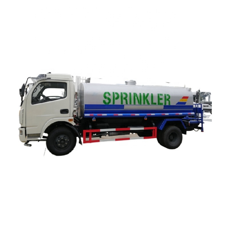 Low price 6MT to 10MT 4X2 6 wheel water sprayer truck ,water bowser with duck nozzles and high platform woking place