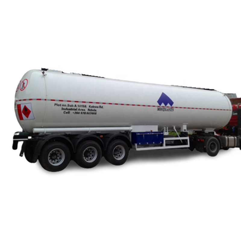 Super quality design 61900Litres LPG liquid gas storage tank trailer for sale