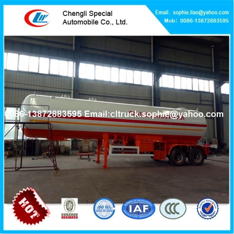 CLW 3axles ASME mobile lpg filling station liquid propane high pressure gas transportation tanker car carrier tube semi trailer