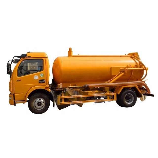 CLW Dongfeng mini vacuum septic tank truck 8 tons vacuum sewage suction truck for sales