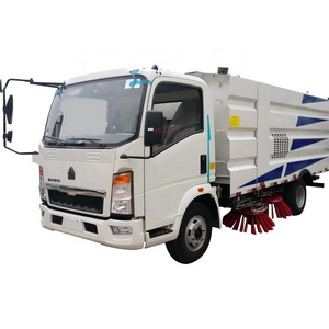 Bottom price mini howo vacuum road sweeper truck street cleaning truck for sale