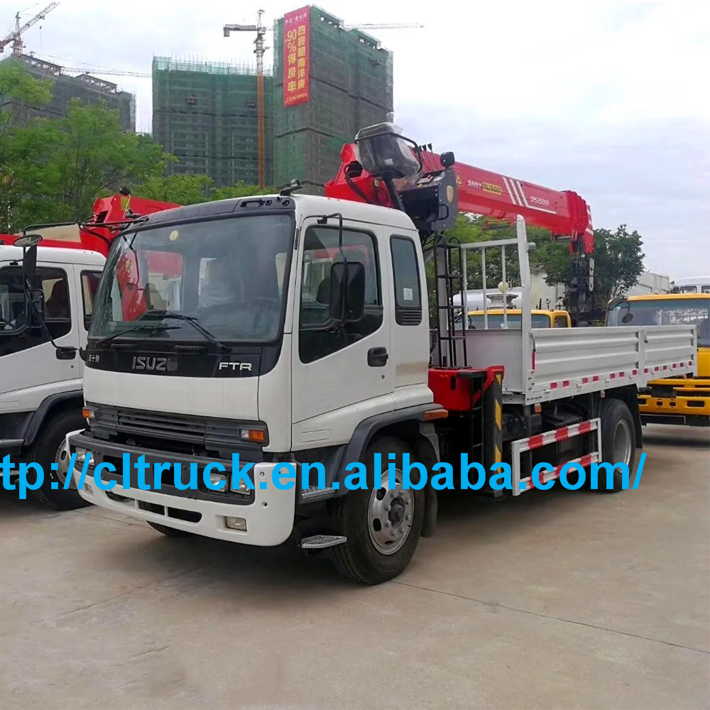 Japan Truck Mounted Fold Arm  Crane 18T Lifting Capacity Folding Arm Truck With Crane