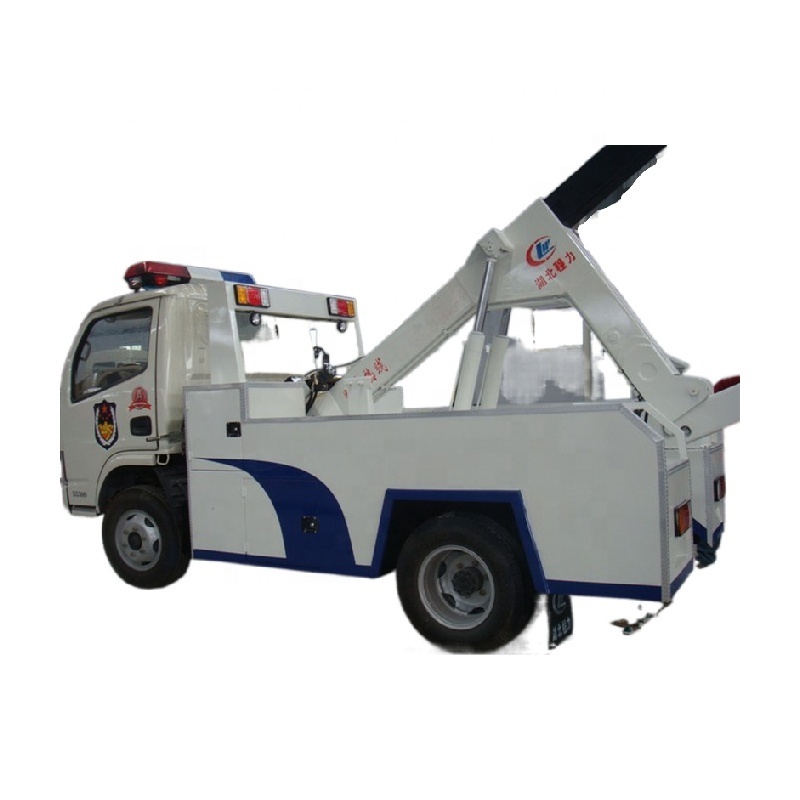 Customized Breakdown Recovery Truck with Crane Wreck Tow Truck 4 ton wrecker towing truck for sales