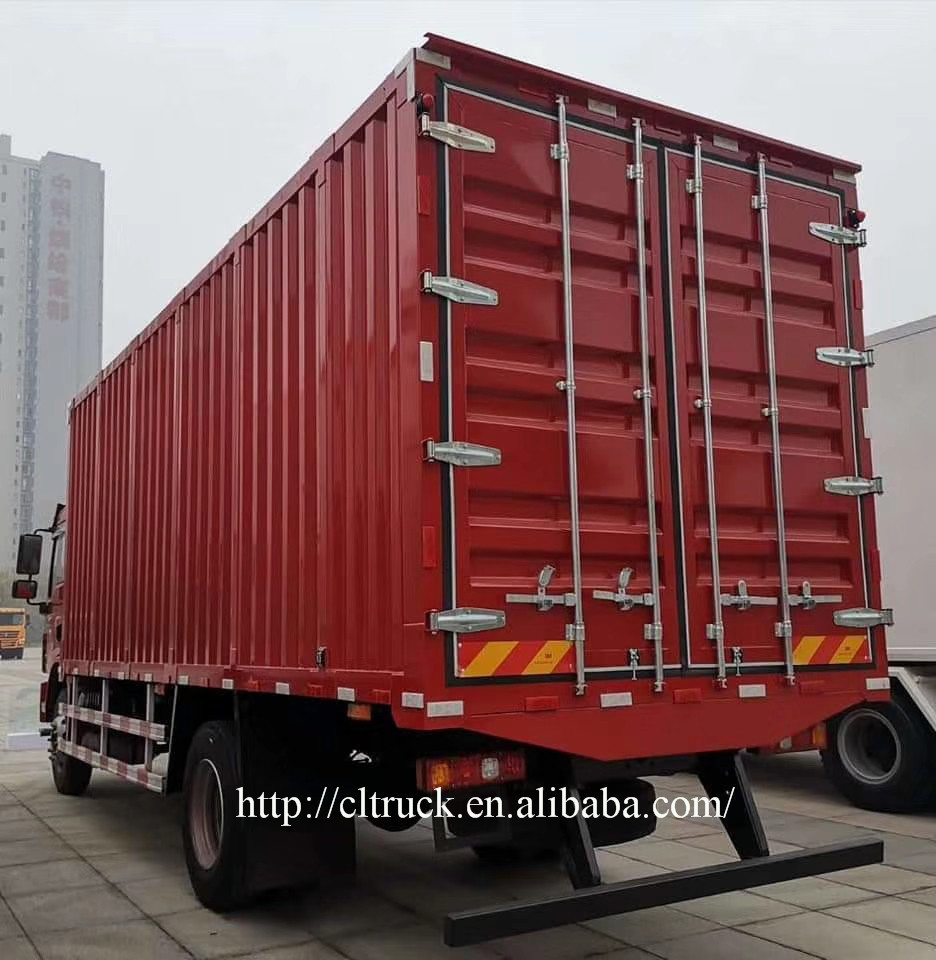 Shanqi Shacma-n  new 4x2 6 wheeler diesel cargo lorry 4 ton light duty 5 ton new box truck for sale