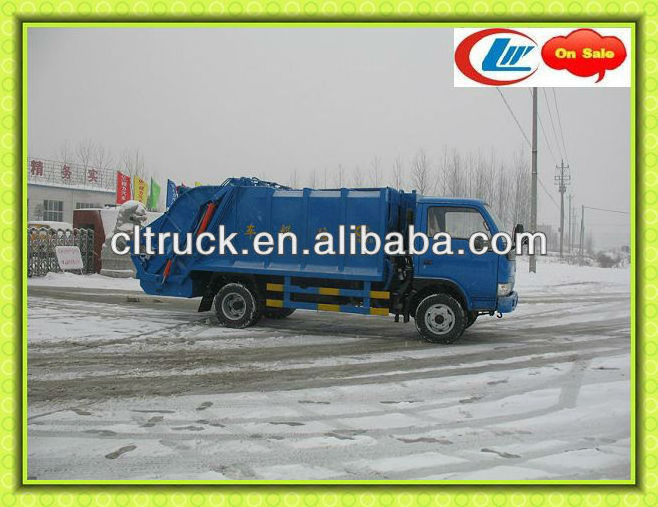 DongFeng mini rear loader garbage trucks refuse compactor garbage disposal truck hydraulic garbage compactor truck