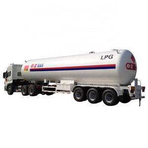 CLW 3axles ASME mobile lpg filling station liquid propane high pressure gas transportation tanker car carrier tube semi trailer