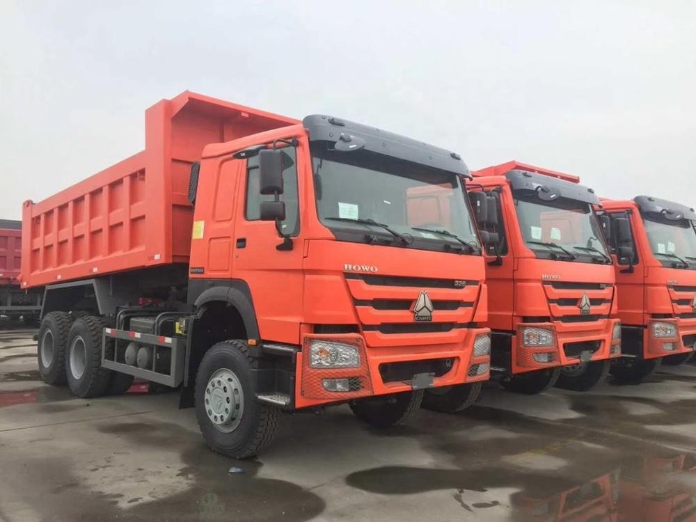 China Sinotruck 6x4 350hp 30ton 30-40ton Load Dump Tipping HOWO 10 Wheeler Tipper Trucks Price For Sale