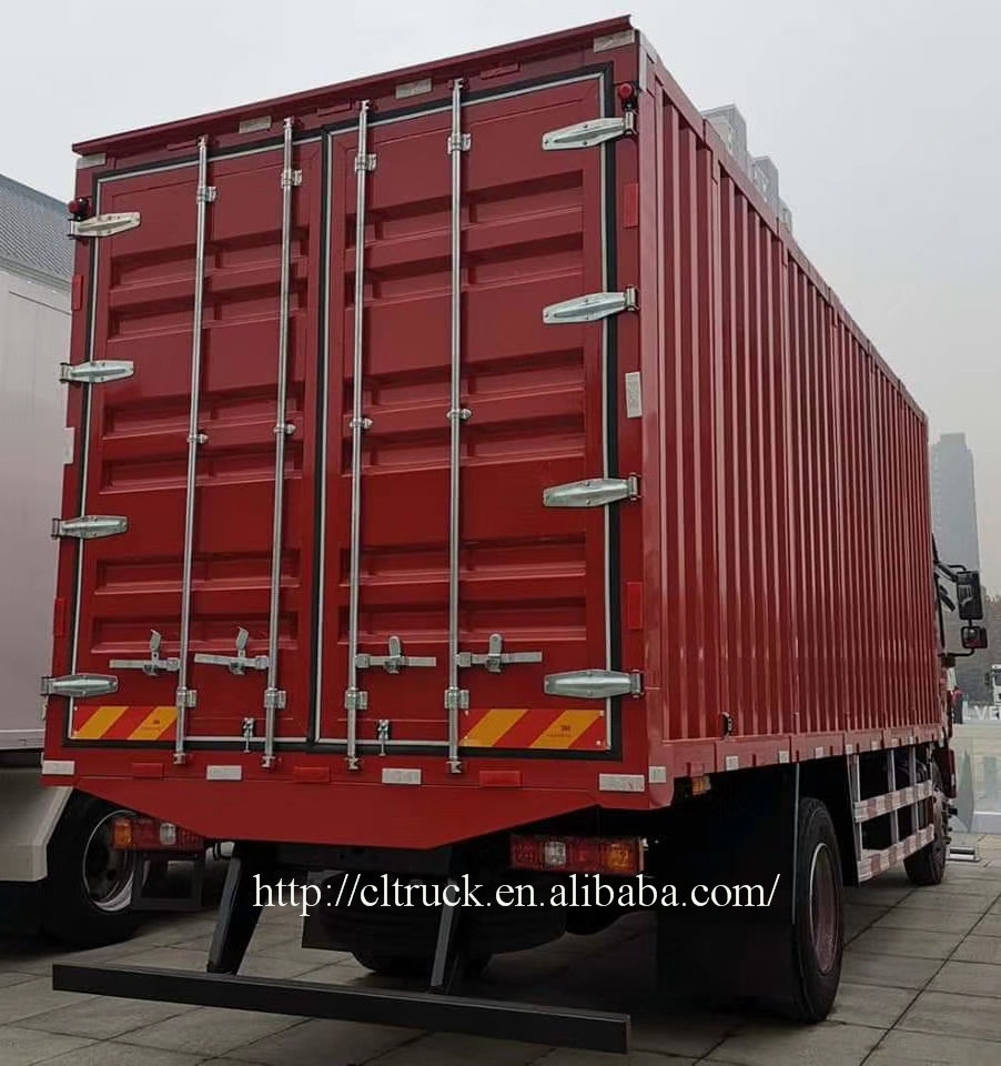 Shanqi Shacma-n  new 4x2 6 wheeler diesel cargo lorry 4 ton light duty 5 ton new box truck for sale