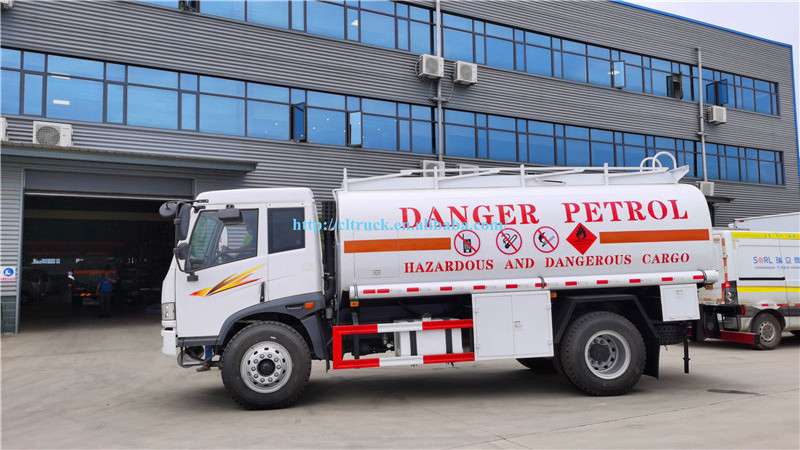 FAW 4x2 RHD 10000 liters oil fuel tanker truck equipped with filling meter for sale in Uganda