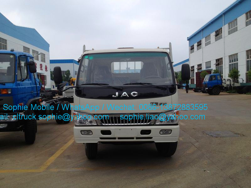 High Quality JAC 4X2 LIGHT CARGO TRUCK CHEAP PRICE dry steel cargo box flatbed  cargo truck