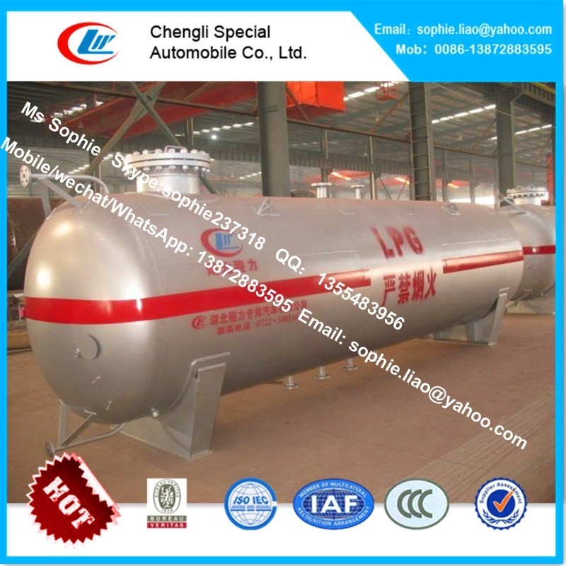 100000L lpg storage tank for Nigeria 42t 100cbm lpg tank pressure storage tank