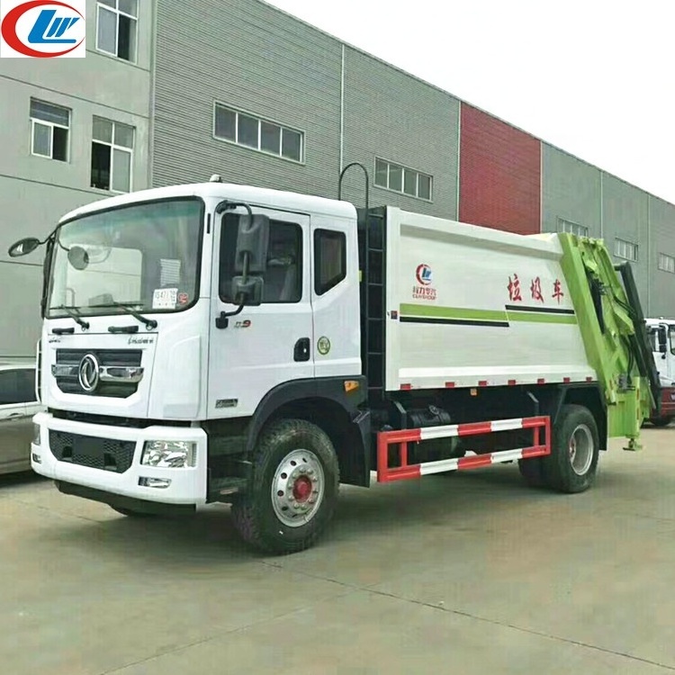 Dongfeng 6 wheel 12000L garbage compactor truck