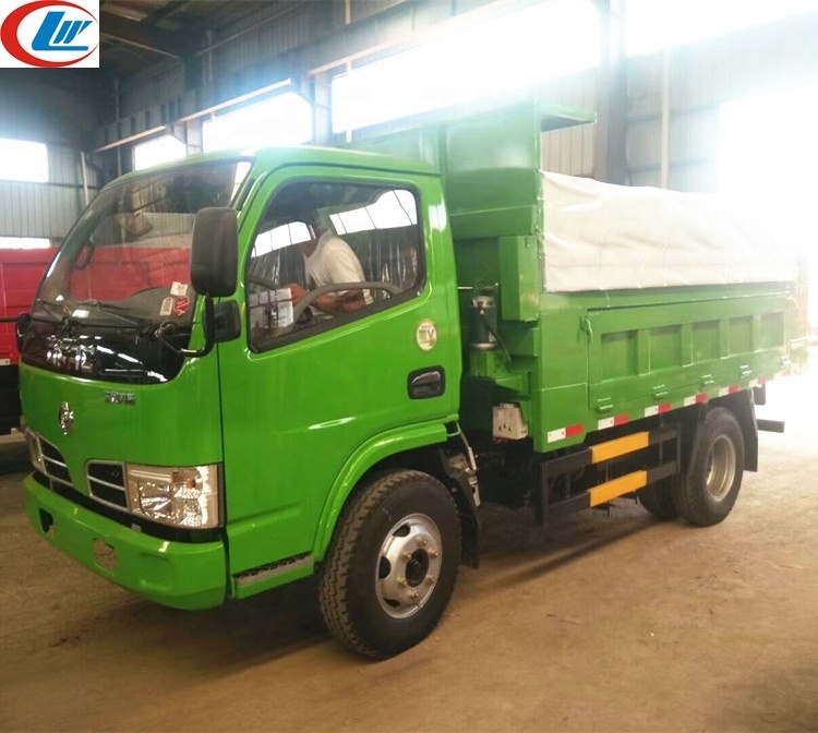 Low price small size sand tipper truck dongfeng 4x2 5 ton tipper truck