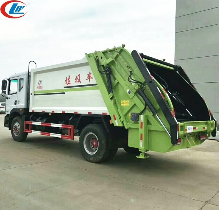 Dongfeng 6 wheel 12000L garbage compactor truck