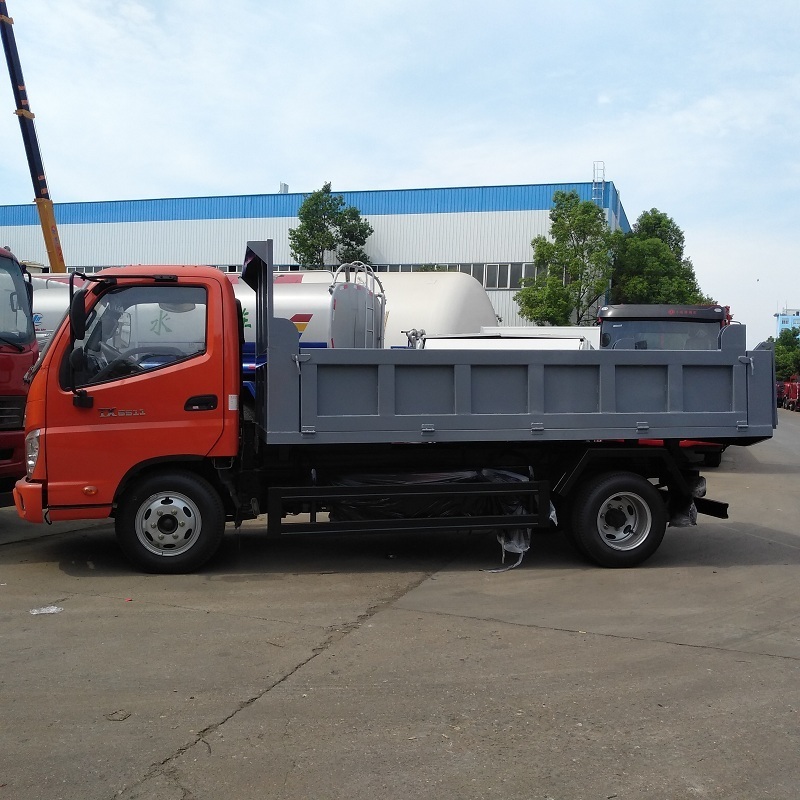 Foton LHD/RHD 4x2 mini tipper truck 3 Ton Light dump truck for sale