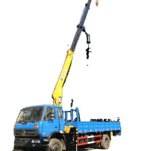 High performance Dongfeng 4x2 crane truck with drill