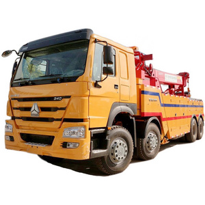 360 degree tow truck sinotruk howo 8x4 400hp 50 ton rotatory wrecker