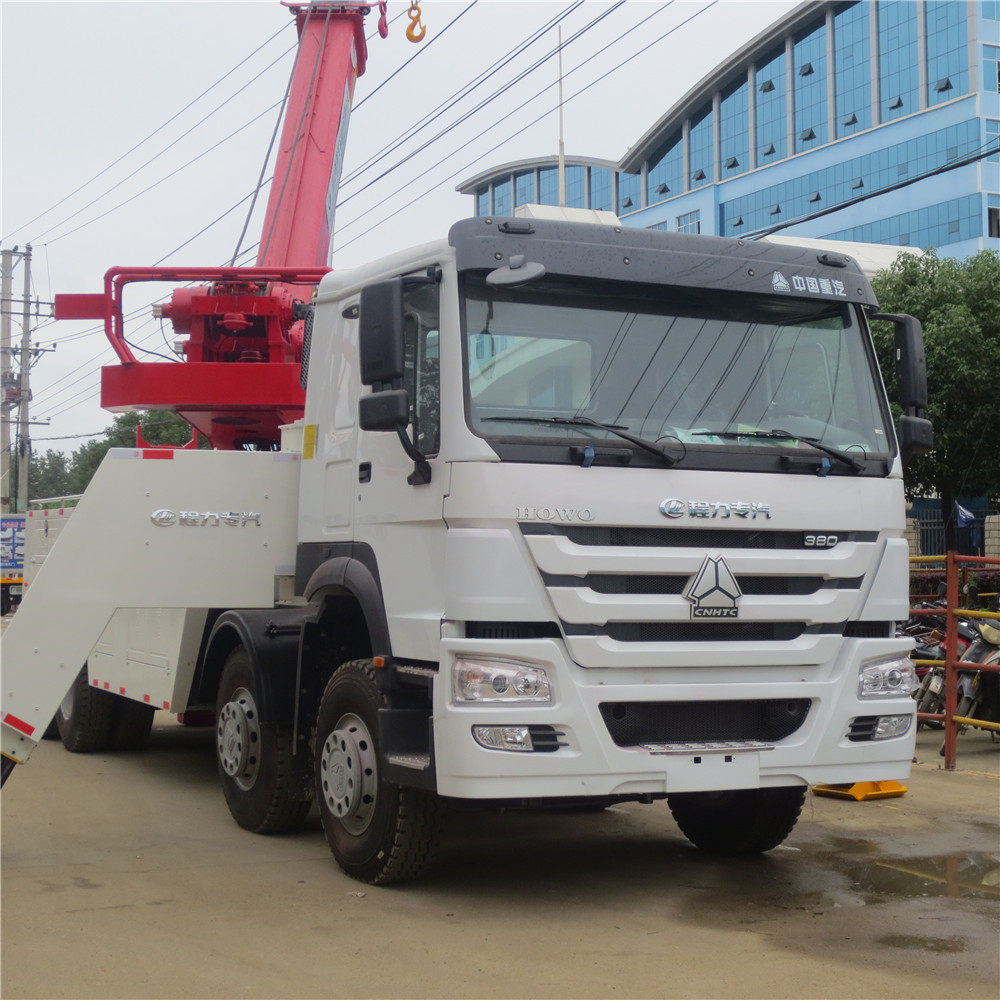 China 8x4 40 ton towing 25ton lifting capacity towing wrecker truck for sale