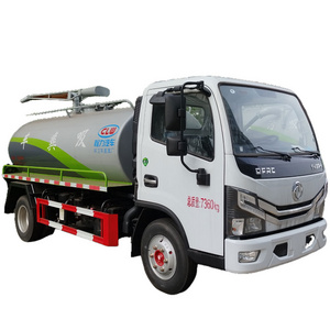 China Made Dongfeng  5 Ton fecal suction truck 6 wheels septic truck With Vacuum Pump Dung Sucking Cart for Sale Cheap Price