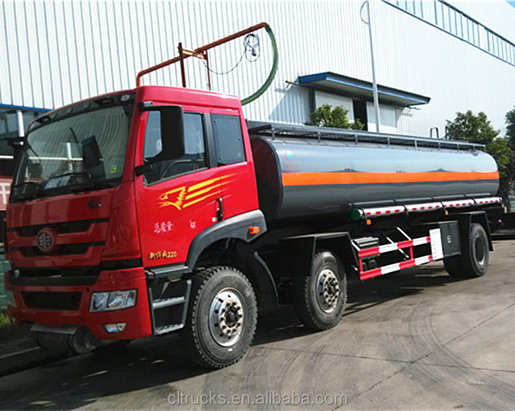 jiefang 6*2 chemical tanker truck liquid oxygen transport tank truck