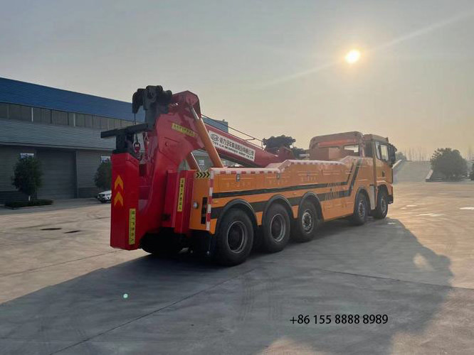 Shanqi 360 degree tow truck wrecker with 50 tons Hydraulic Winch