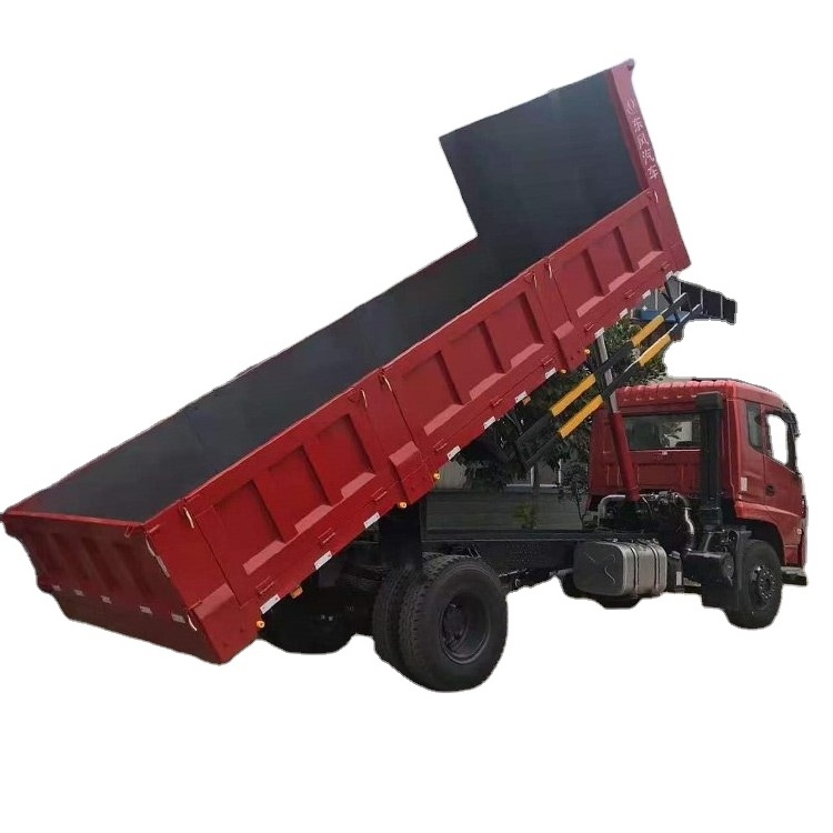 Small 4x2 bright red muck truck dumper lorry for sale