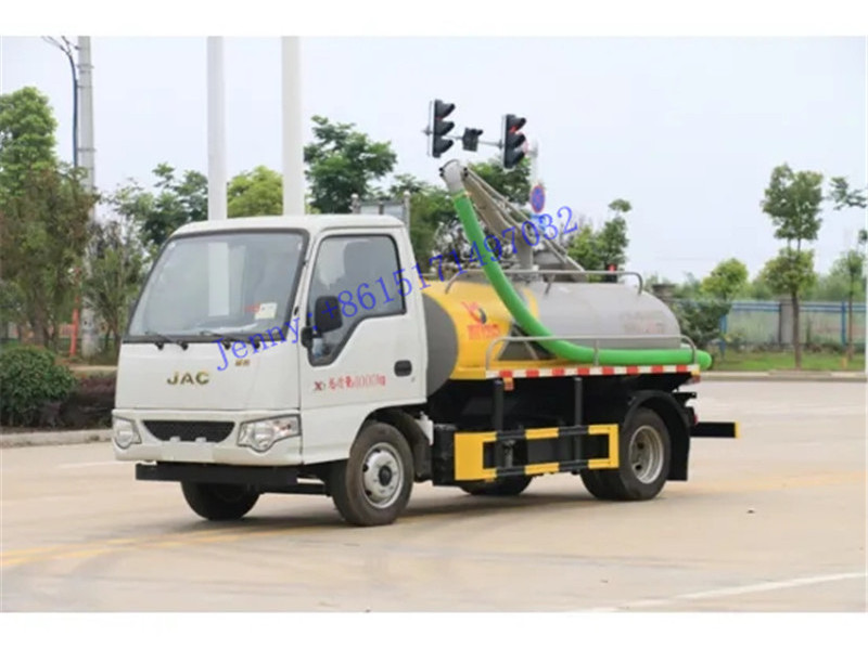 JAC 3000L Septic Fecal Suction Tank Vacuum Tanker Truck