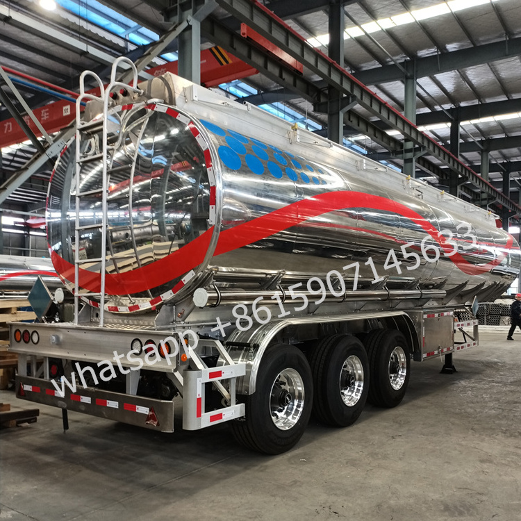 China Manufacture 3 Axle 40000L Water Trailer Tanker Semi-Truck Liquid Oil Tank Diesel Coment Fuel Tanker Semi Trailer