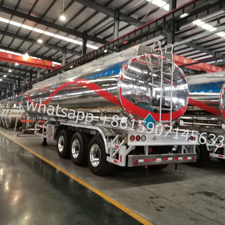 China Manufacture 3 Axle 40000L Water Trailer Tanker Semi-Truck Liquid Oil Tank Diesel Coment Fuel Tanker Semi Trailer