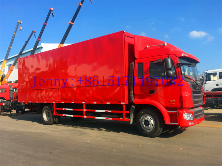 Good Quality 10 Tons JAC Cargo Truck with Hydraulic Side Open Van Box