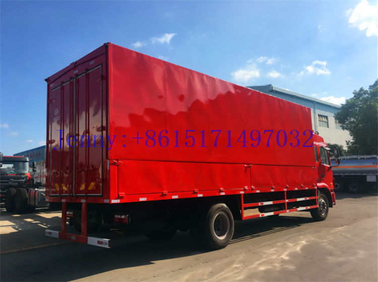 Good Quality 10 Tons JAC Cargo Truck with Hydraulic Side Open Van Box