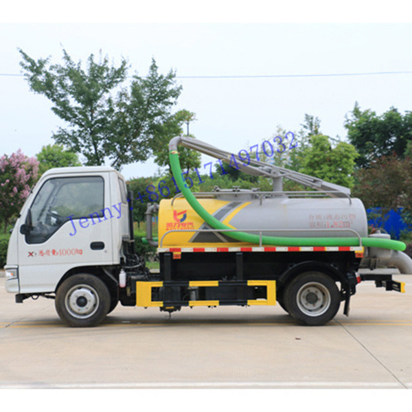 High quality JAC small capacity 2000L vacuum sewage suction truck