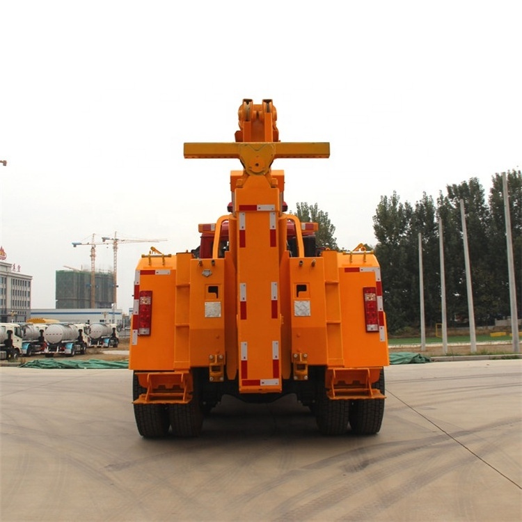 China cheap 6X4 chassis heavy duty road wrecker towing truck for sale