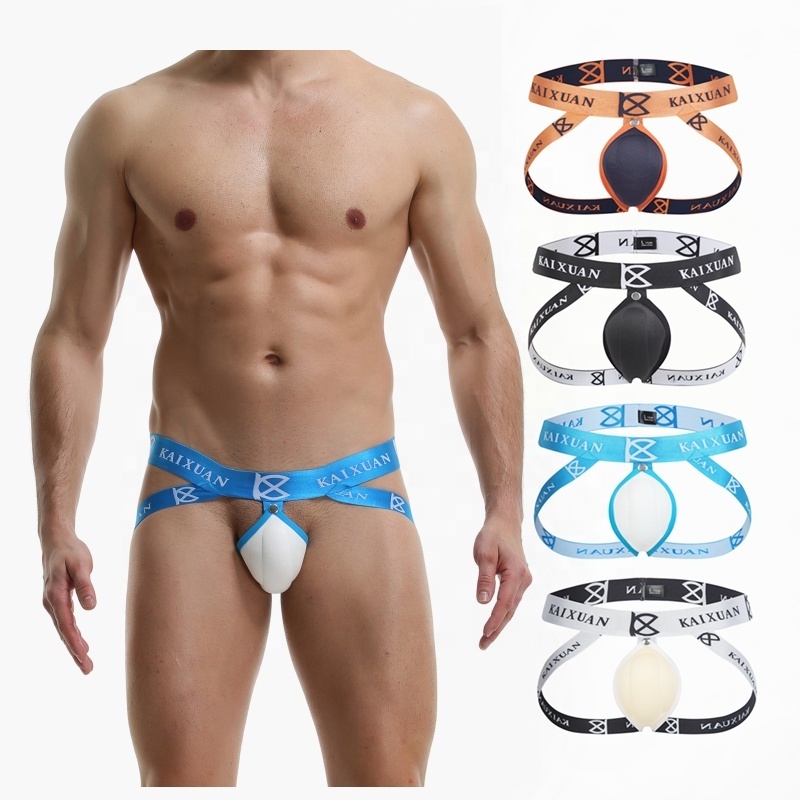 custom logo mini big cock man g string with penis male protective cup set mature