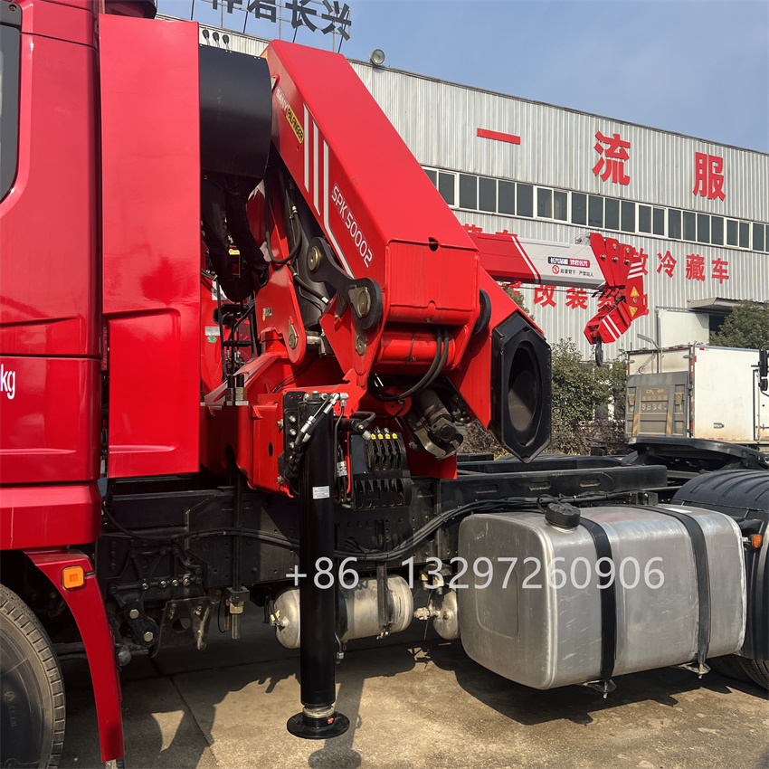 China factory Folding Knuckle Hydraulic Boom palfinger truck with trailer crane for sale