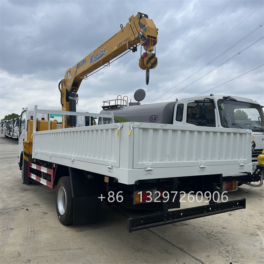 China factory japan brand isuzu truck mounted mini crane truck body for sale