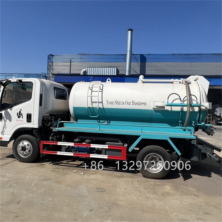 High quality factory fecal  septic tank truck sewage suction tank truck for sale