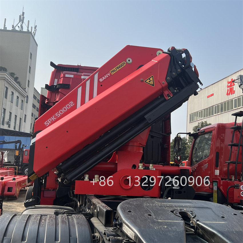 China factory Folding Knuckle Hydraulic Boom palfinger truck with trailer crane for sale