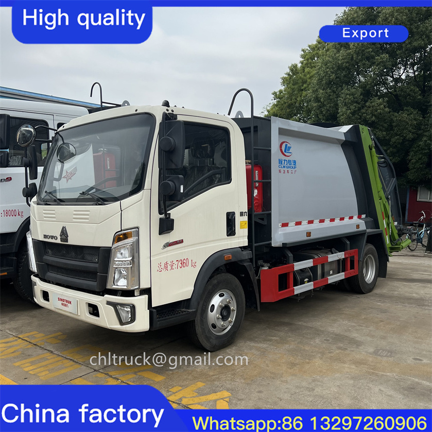 High quality  sinotruck howo garbage collection china compactor mini garbage trucks for sale