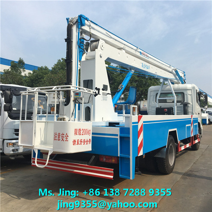 Dongfeng 20M 22M High Altitude Operation Aerial Man Lift Work Platform Truck For Sale