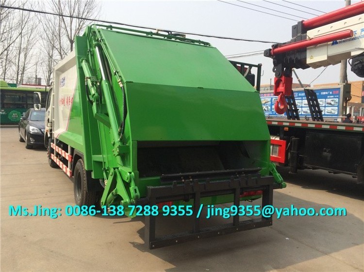 Euro 3 DFAC 5-6 tons compactor garbage truck prices,4x2 garbage truck with compactor