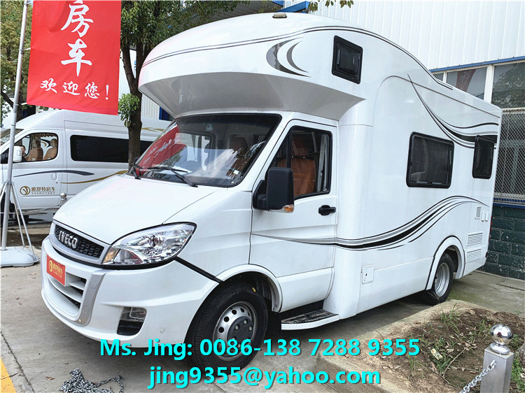 High Quality I-VECO 6 Wheels Mobile Motorhome Caravan RV Camper Car For Sale