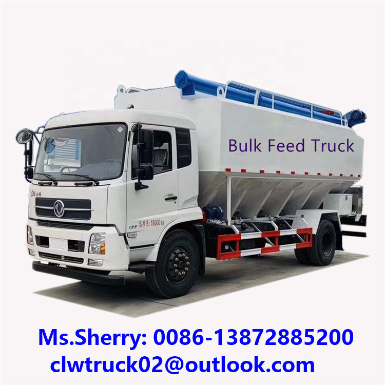 10 Tons Bulk Feed Truck DONGFENG 4*2 Bulk Feed Delivery Truck for Sale in Mongolia