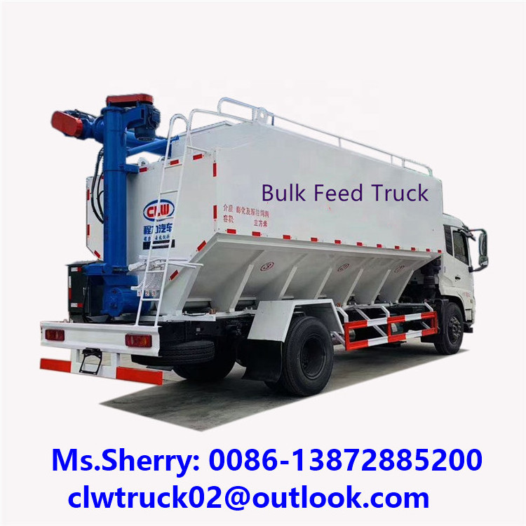 10 Tons Bulk Feed Truck DONGFENG 4*2 Bulk Feed Delivery Truck for Sale in Mongolia