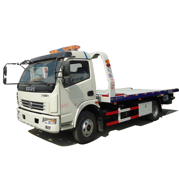 New Condition 4 Tons Emergency Road Rescue Vehicle Flat Bed Rollback Tow Truck Wrecker For Sale