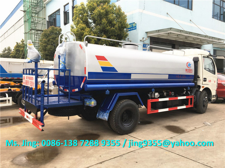 Cheap Price Dongfeng 4*2 water tanker truck, 6-7m3 used water tank truck for sale in Nigeria