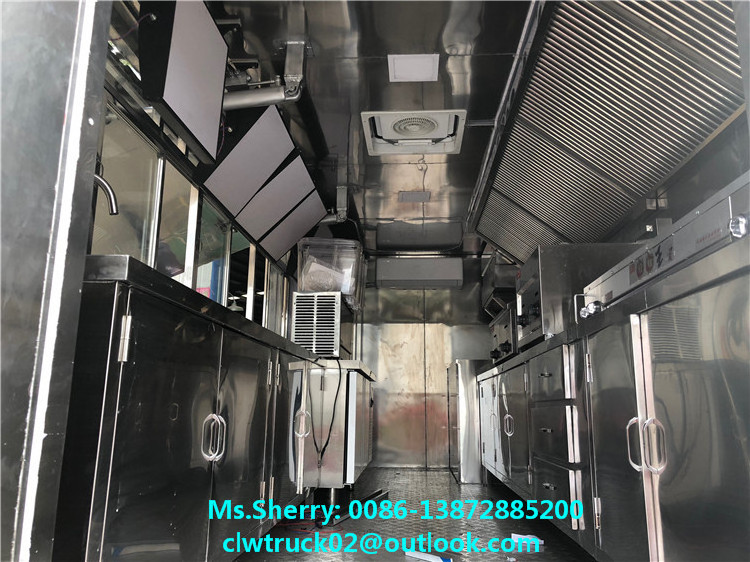 Good Price JAC 4*2 mobile food truck kitchen van truck for sale in Senegal